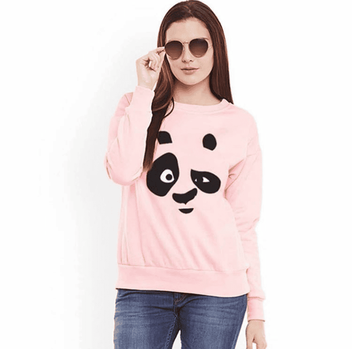 Panda Face Funky Sweatshirt Panda Face Funky Sweatshirt